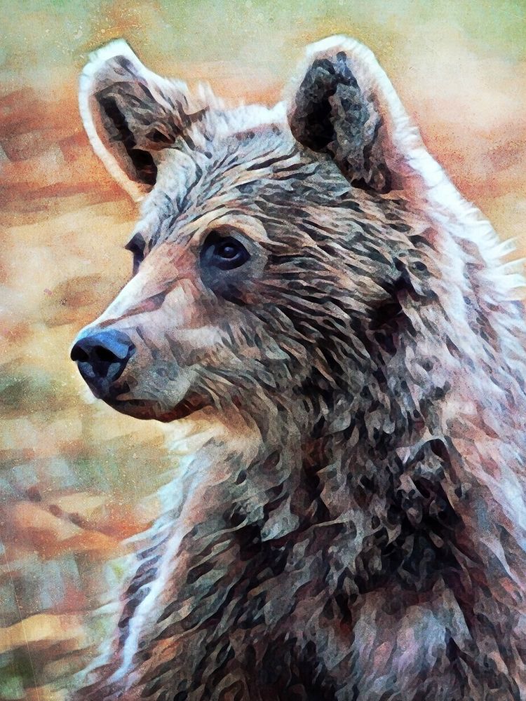 Brown Bear Seated Surveillance art print by Ashley Aldridge for $57.95 CAD