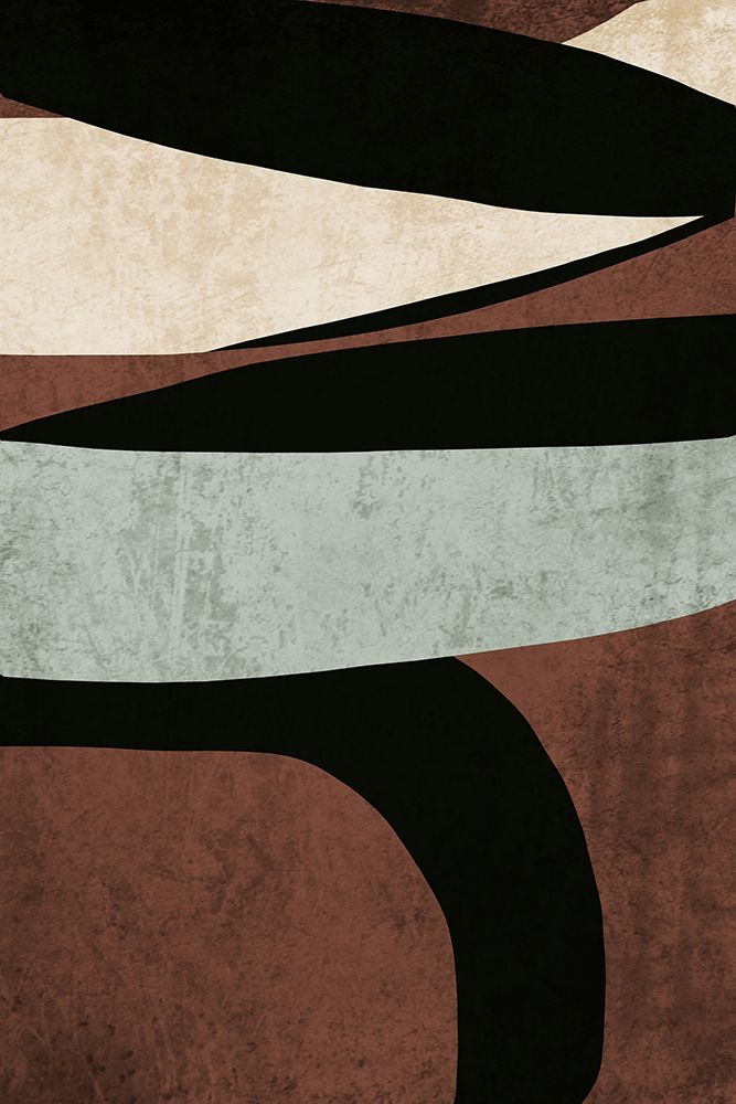 Mid Century Modern Art Abstract Shapes II art print by Irena Orlov for $57.95 CAD
