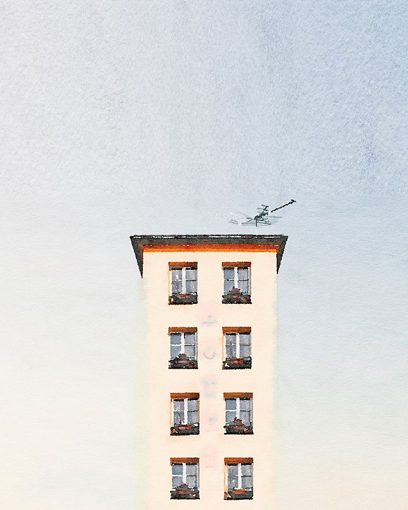White Stucco House art print by Kim Curinga for $57.95 CAD