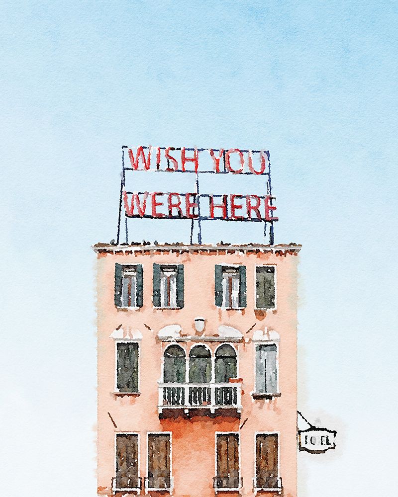Wish You Were Here Hotel art print by Kim Curinga for $57.95 CAD