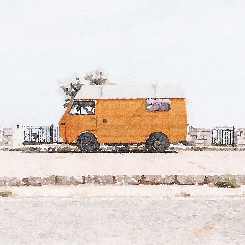 Orange Van art print by Kim Curinga for $57.95 CAD