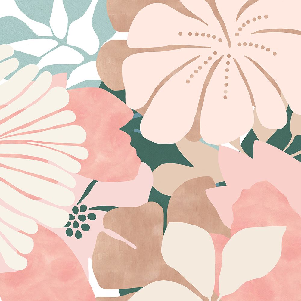 Big Retro Flowers II art print by Flora Kouta for $57.95 CAD