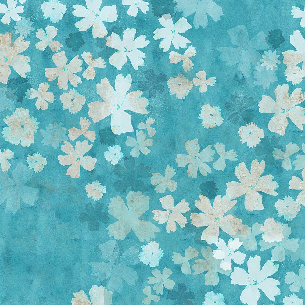 Blue Petals I art print by Flora Kouta for $57.95 CAD