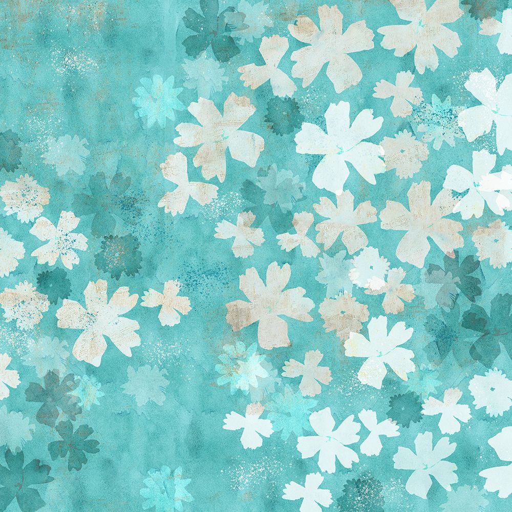 Blue Petals III art print by Flora Kouta for $57.95 CAD