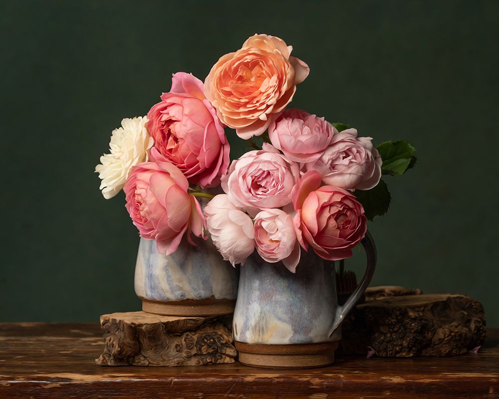 Double Pastel Petal Perfection art print by Leah Mclean for $57.95 CAD