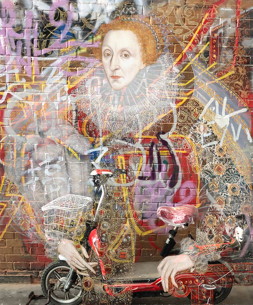 Elizabeth Graffiti, With a Touch of Modern art print by Irena Orlov for $57.95 CAD