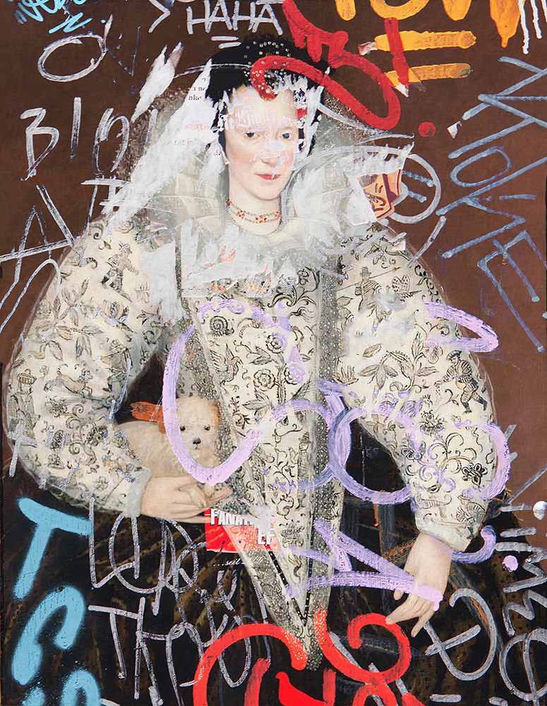 Marcus Gheeraerts the Younger Portrait of a Lady, With a Touch of Modern art print by Irena Orlov for $57.95 CAD