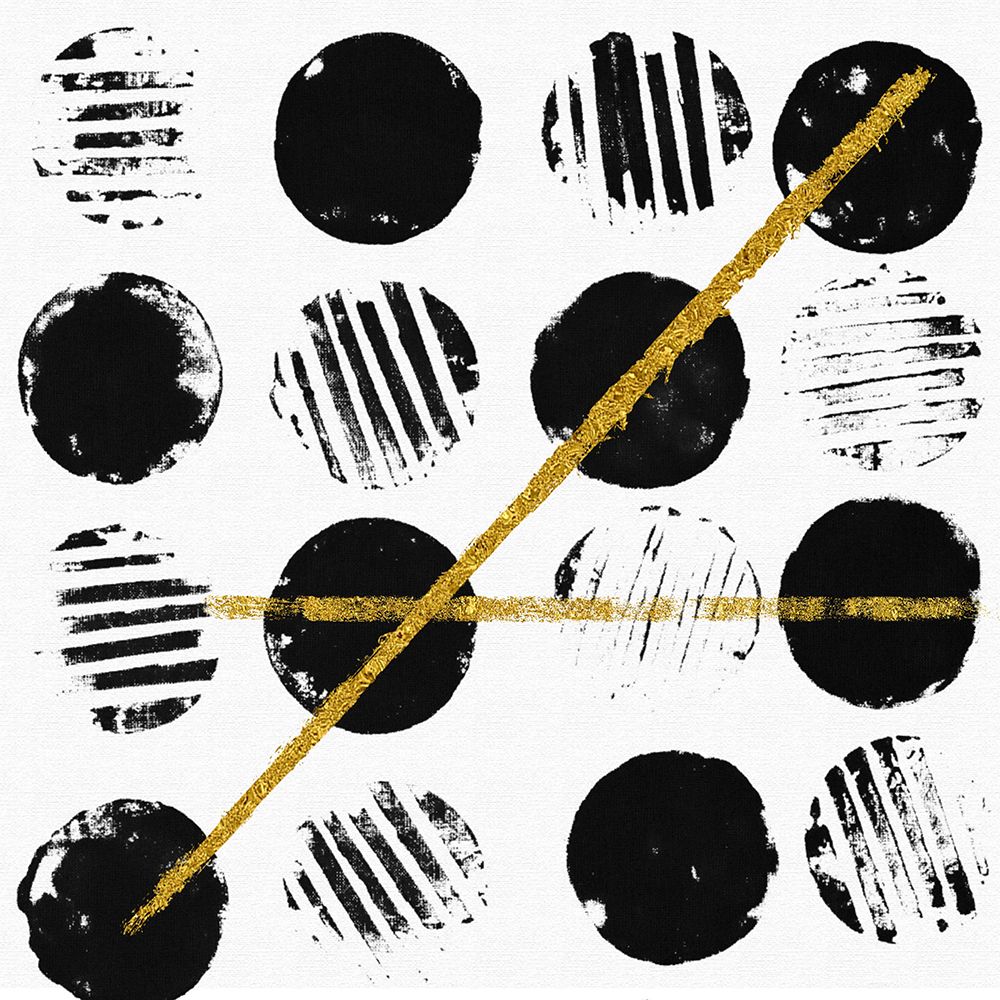 Dot and Gold I art print by Karen Smith for $57.95 CAD