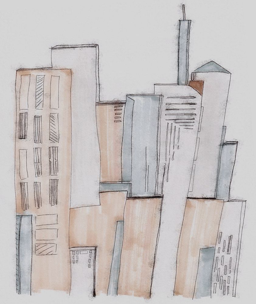 Sketch City I art print by Karen Smith for $57.95 CAD