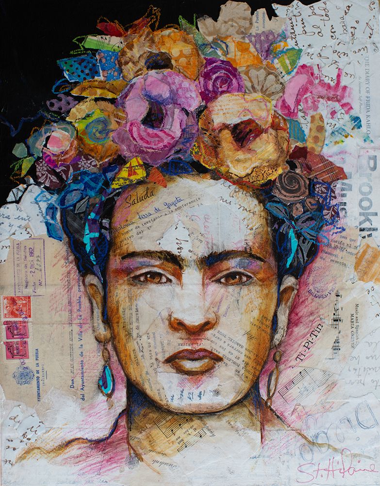 Fabulous Frida and Florals art print by Elizabeth St Hilaire for $57.95 CAD