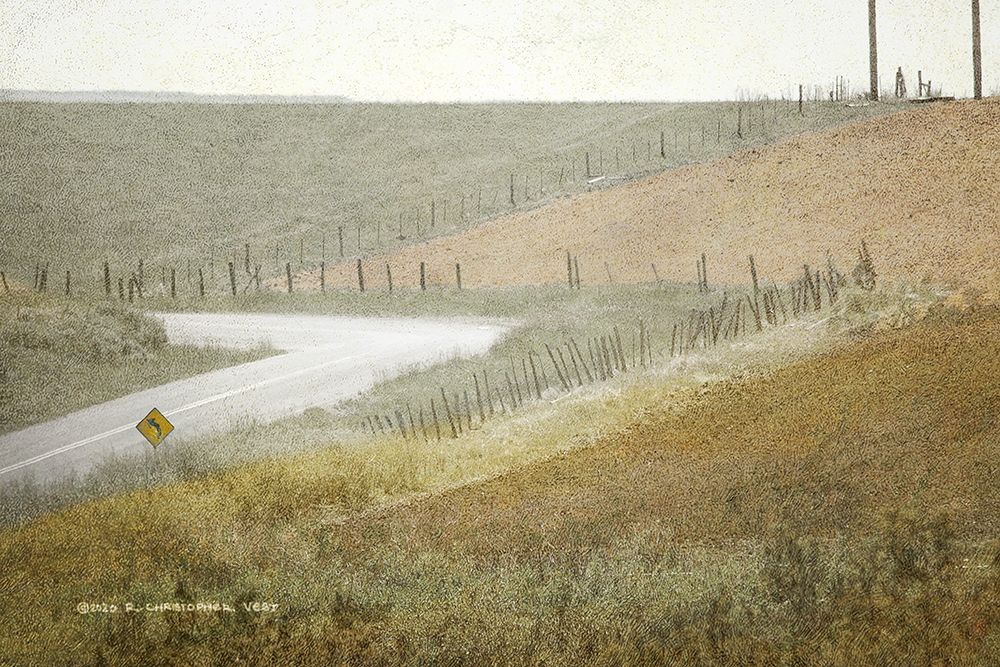 Bend in Road art print by Christopher Vest for $57.95 CAD