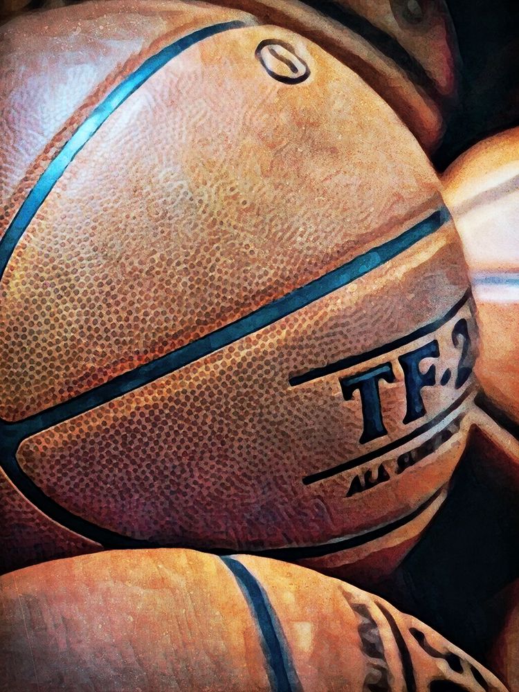 Bundle of Basketballs art print by Ashley Aldridge for $57.95 CAD