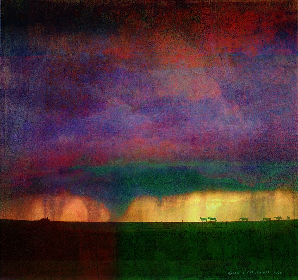 Storm Passing Horses art print by Christopher Vest for $57.95 CAD