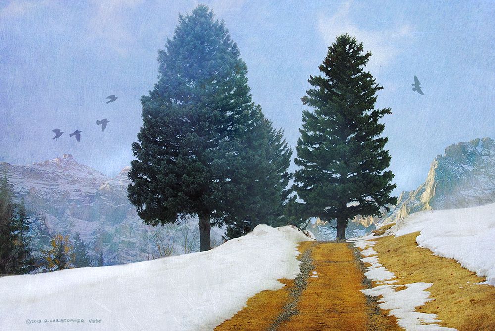 Orange Mountain Road art print by Christopher Vest for $57.95 CAD