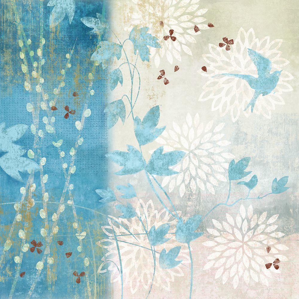Chrysanthemum Bird I art print by Evalia Designs for $57.95 CAD