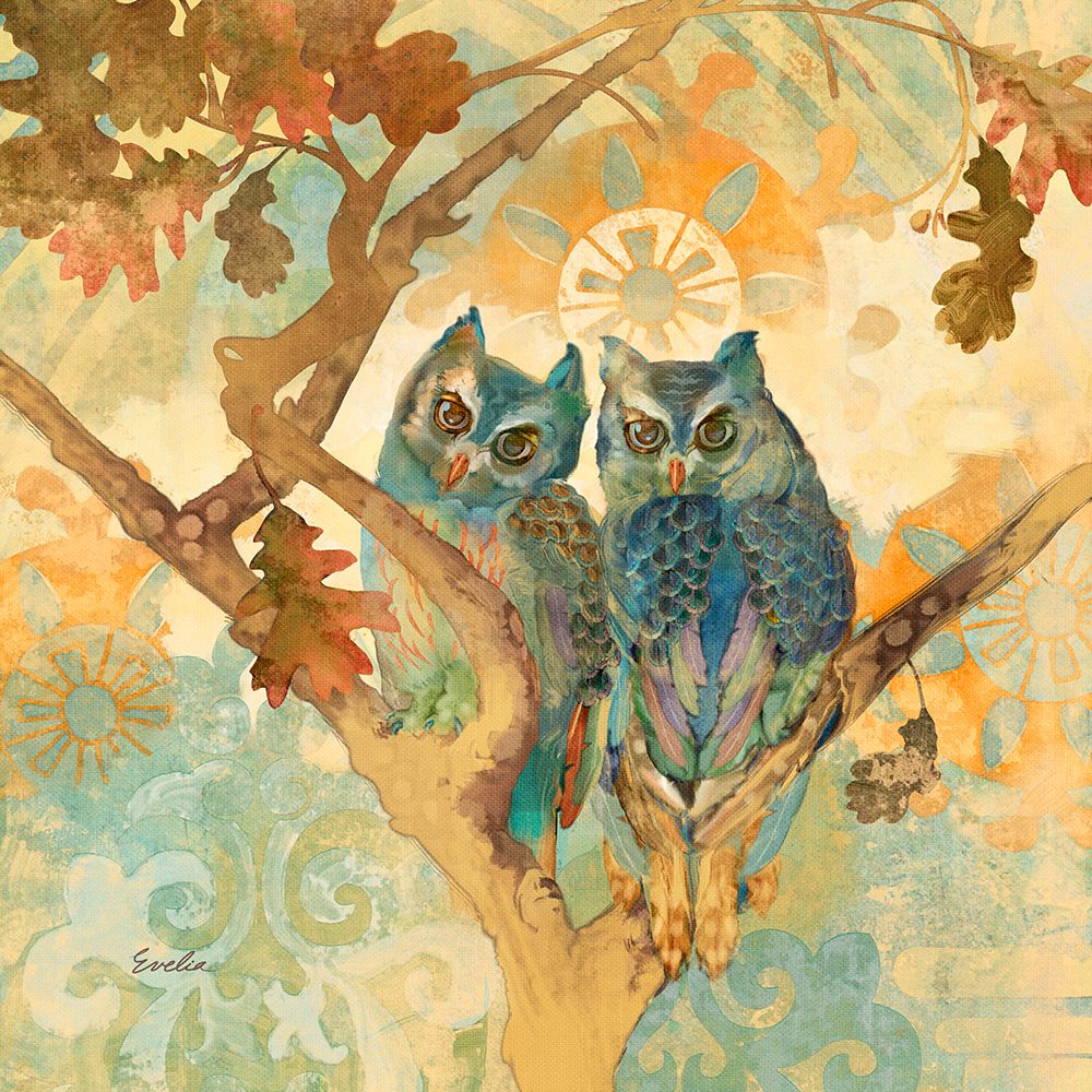 Parish Owls art print by Evalia Designs for $57.95 CAD