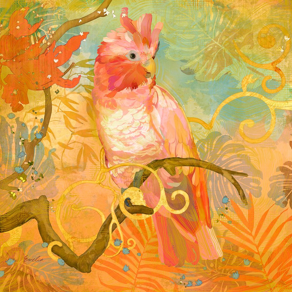 Cockatoo Perched art print by Evalia Designs for $57.95 CAD