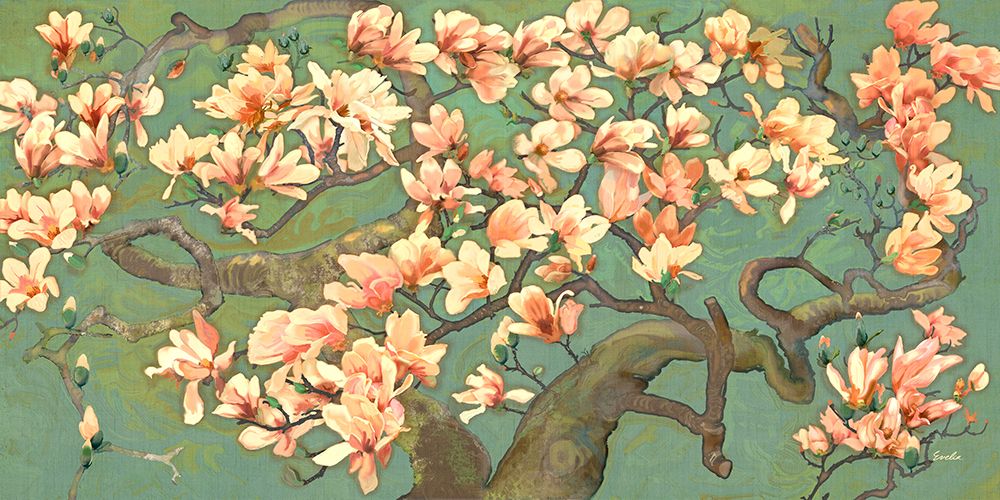 Magnolia Branches II art print by Evalia Designs for $57.95 CAD