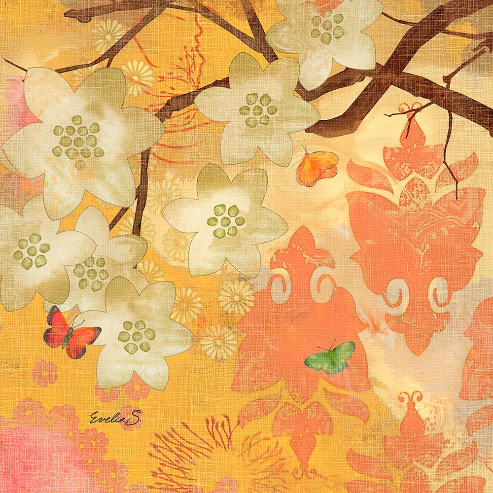Flowers on Branch art print by Evalia Designs for $57.95 CAD