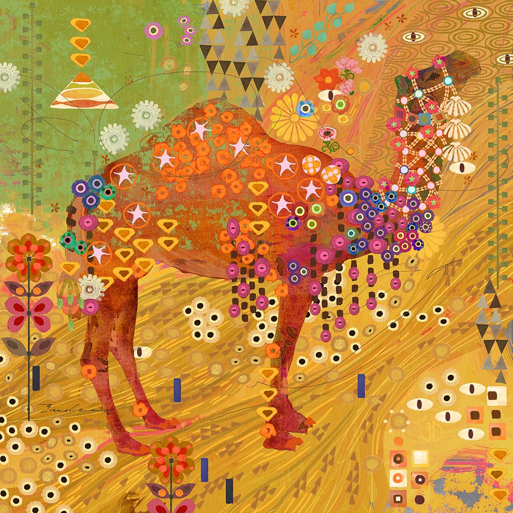 Camels of Thar art print by Evalia Designs for $57.95 CAD