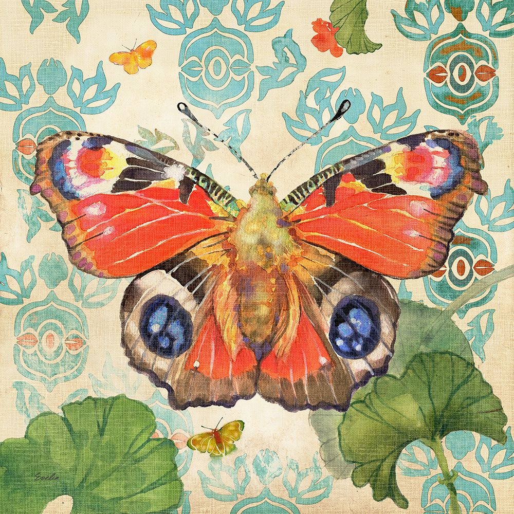 European Peacock Butterfly art print by Evalia Designs for $57.95 CAD