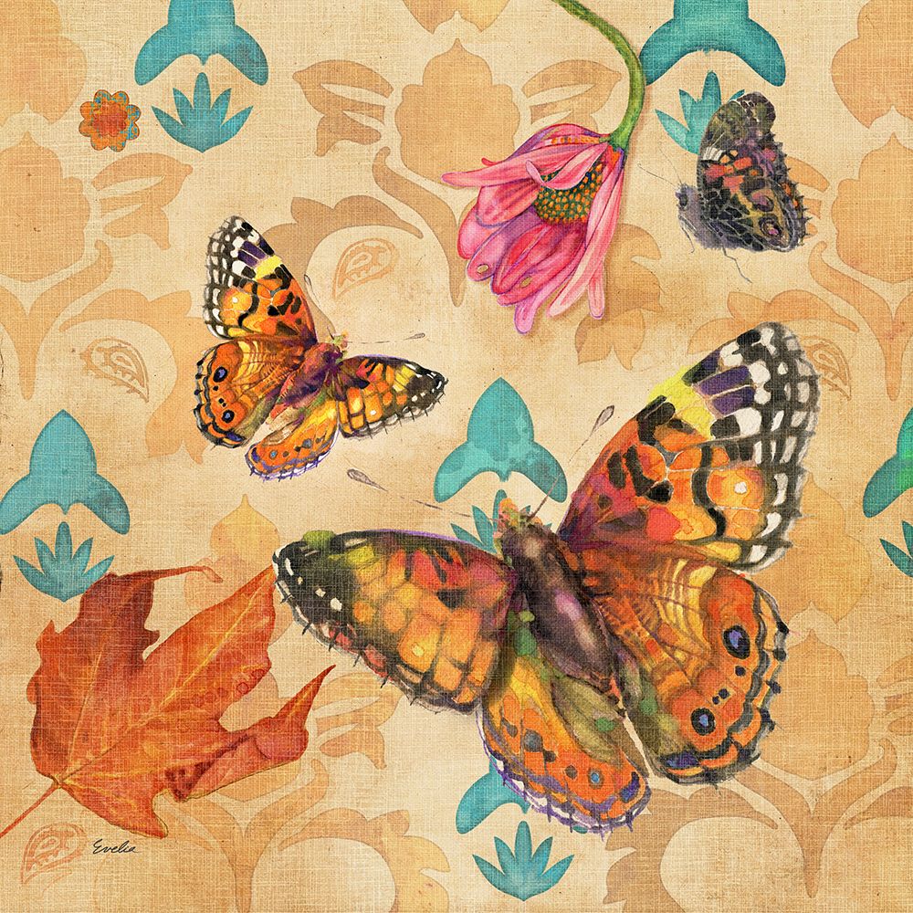 Painted Lady Butterfly art print by Evalia Designs for $57.95 CAD