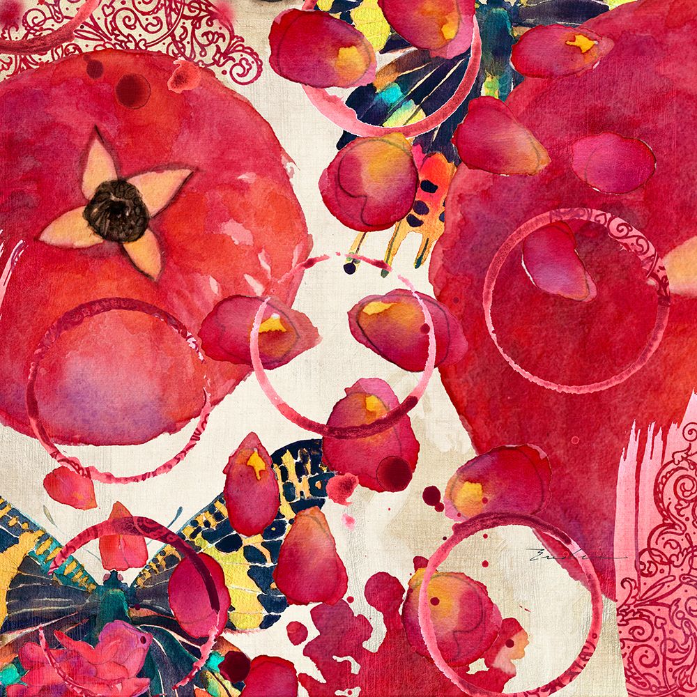 Pomegranate art print by Evalia Designs for $57.95 CAD