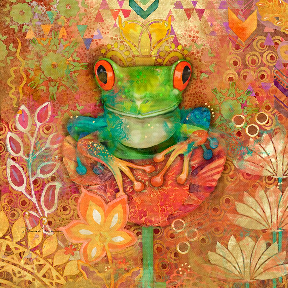 Red-Eyed Tree Frog art print by Evalia Designs for $57.95 CAD