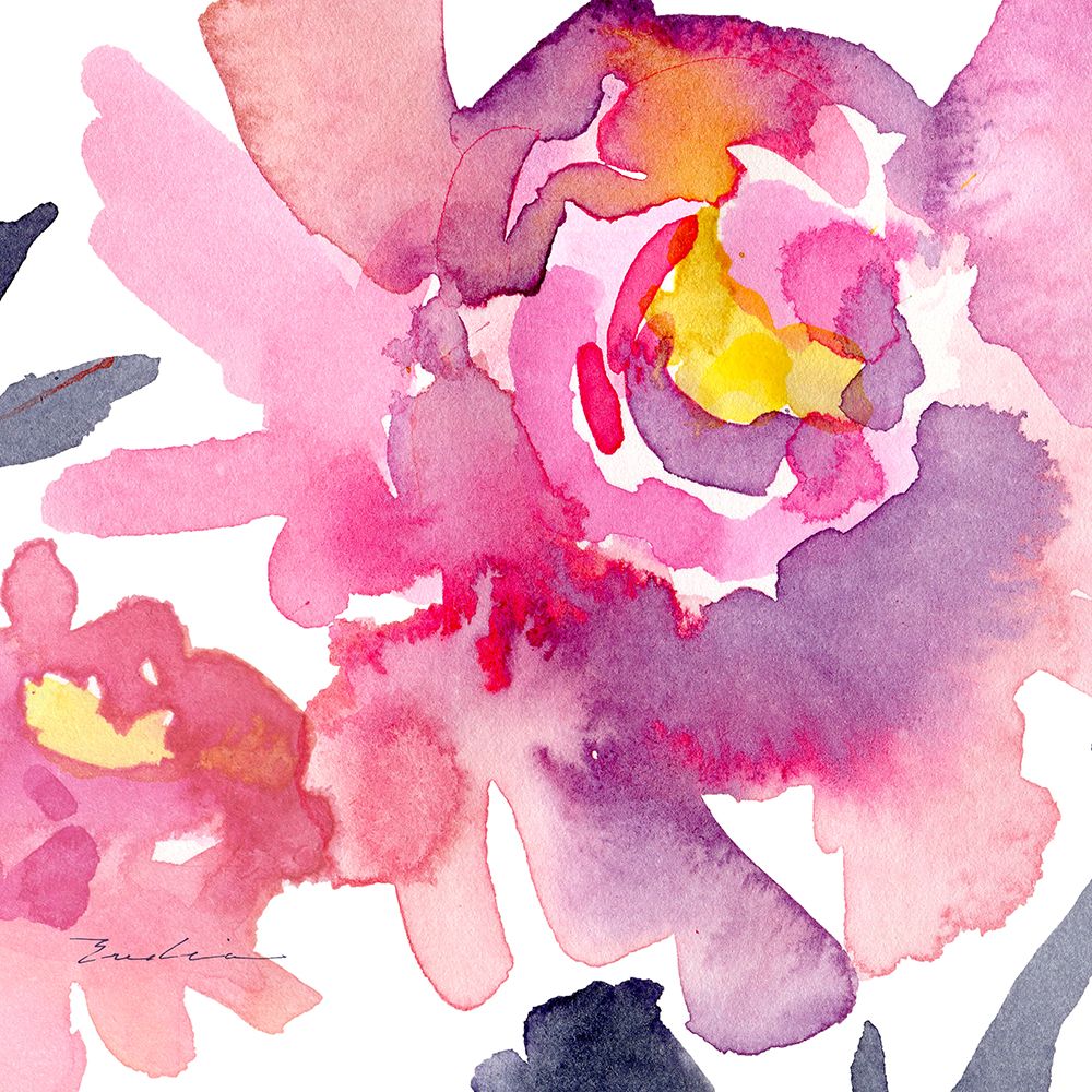 Pink Peonies II art print by Evalia Designs for $57.95 CAD