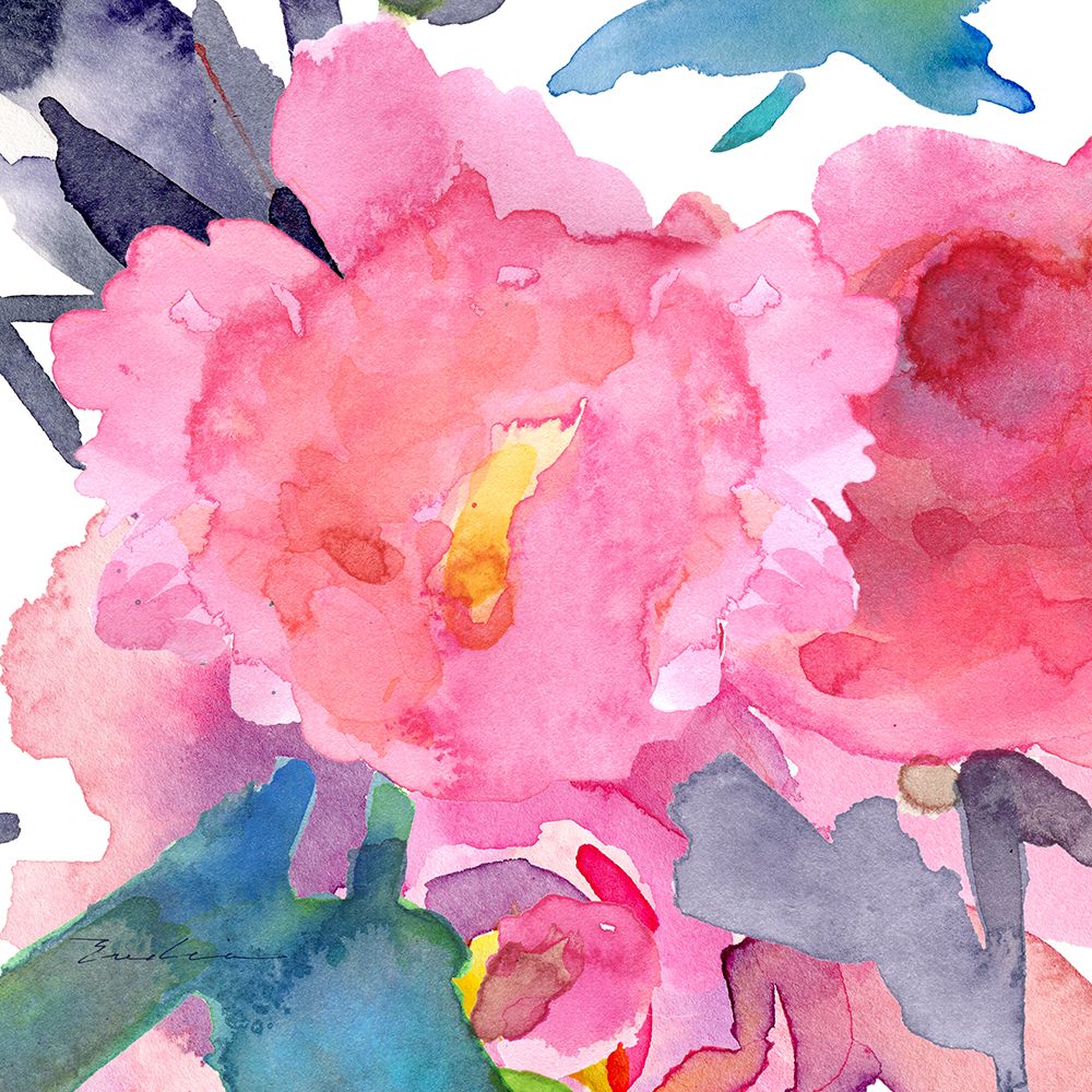 Pink Peonies III art print by Evalia Designs for $57.95 CAD