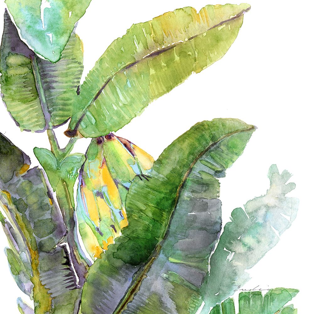 Banana Leaves One art print by Evalia Designs for $57.95 CAD