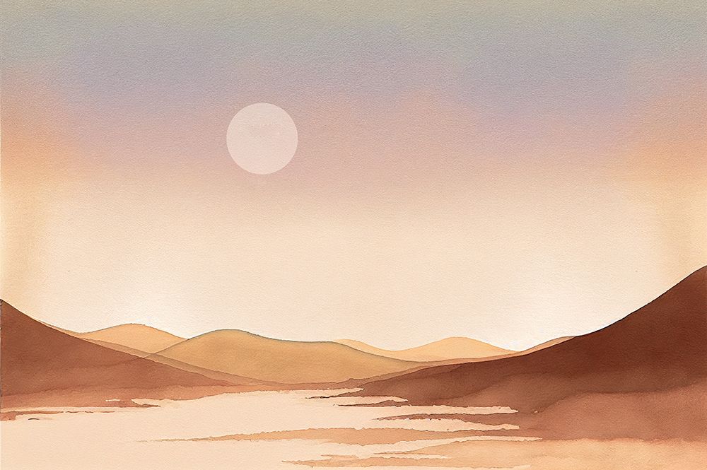 Full Moon Desert art print by Andrea Haase for $57.95 CAD