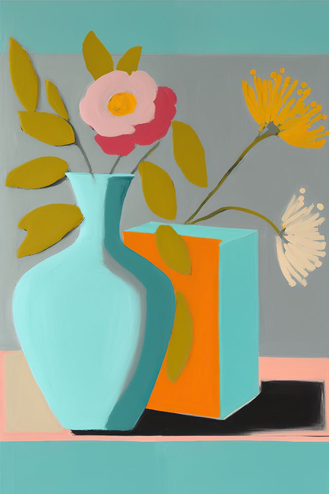 Mid Century Flower Still I art print by Andrea Haase for $57.95 CAD