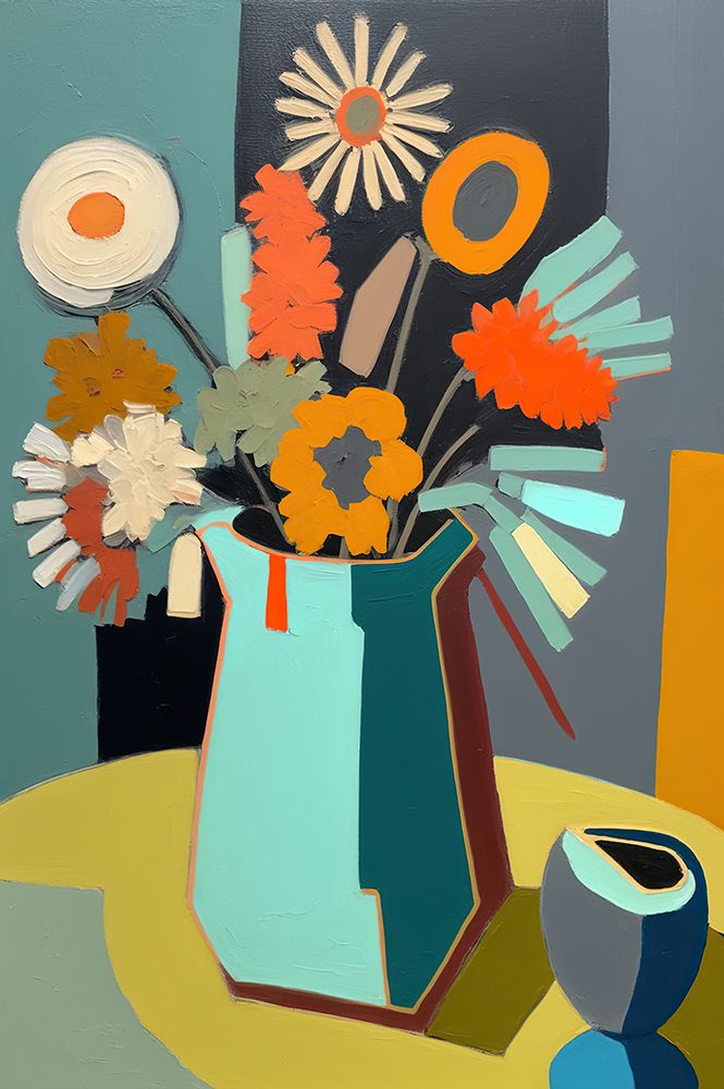 Mid Century Flower Still II art print by Andrea Haase for $57.95 CAD