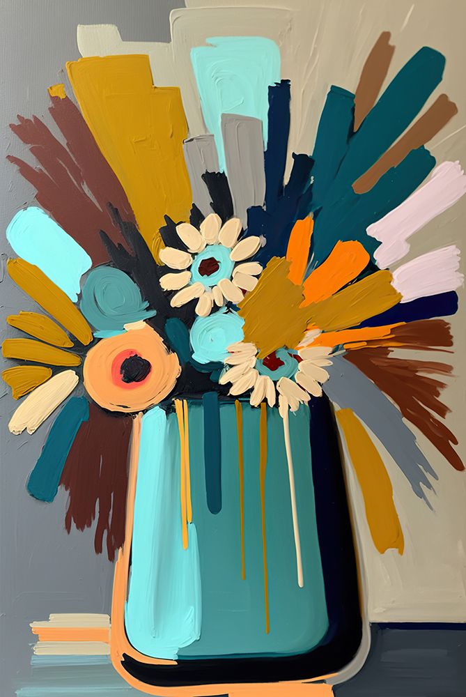 Mid Century Flower Still VI art print by Andrea Haase for $57.95 CAD