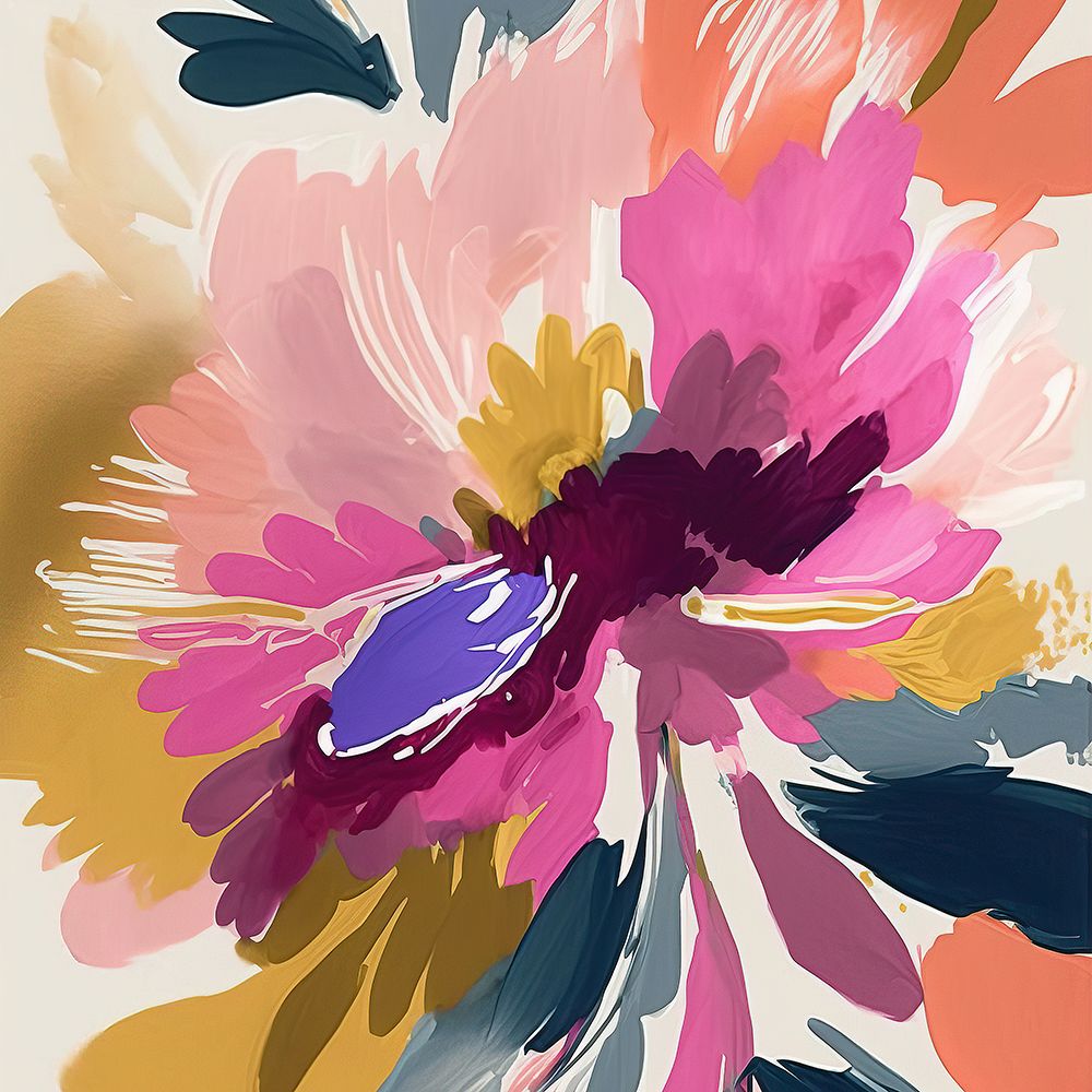 Impasto Flower II art print by Andrea Haase for $57.95 CAD