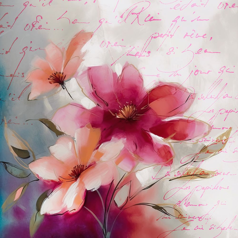 Floral Romance I art print by Andrea Haase for $57.95 CAD