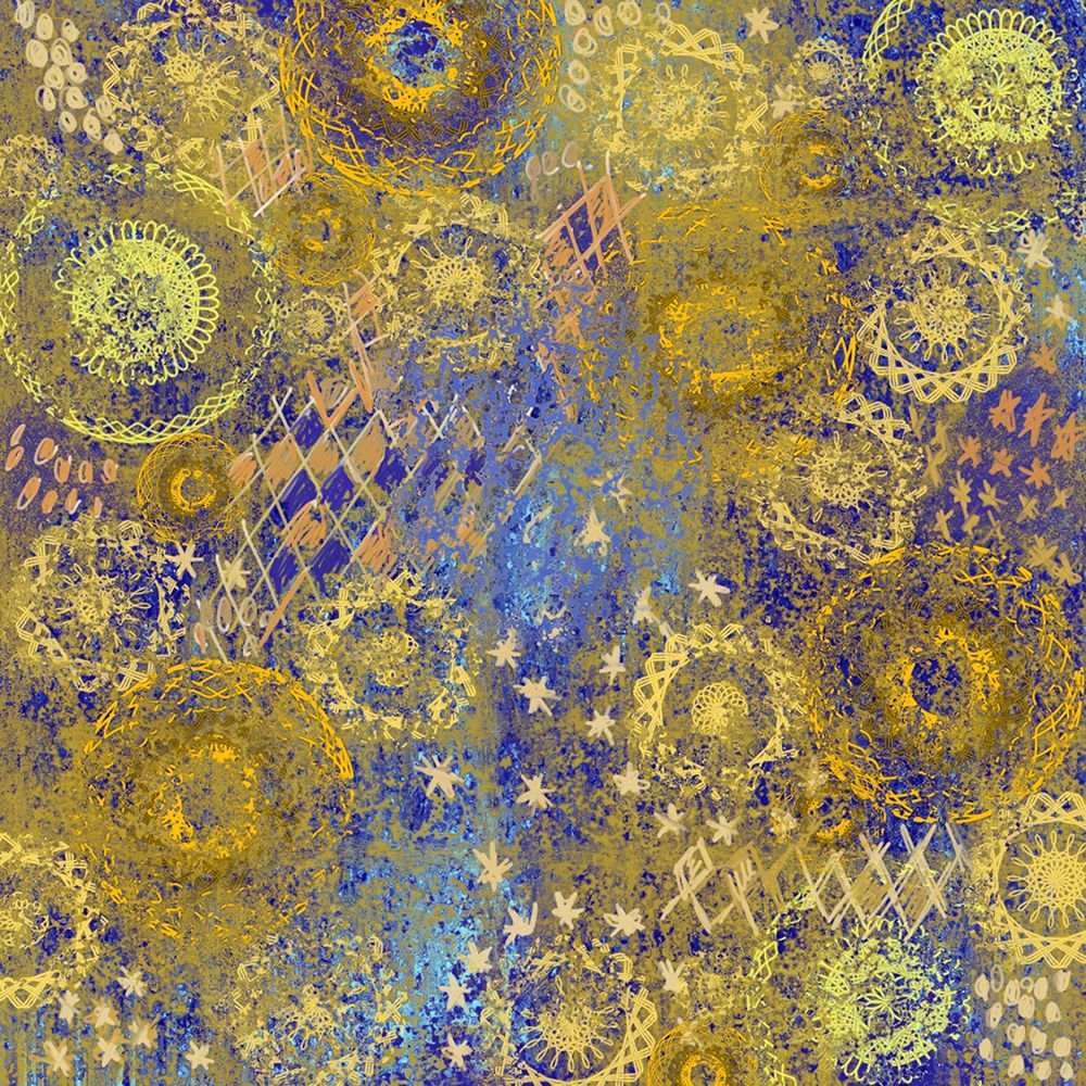 Golden Star Wallpaper I art print by Karen Smith for $57.95 CAD