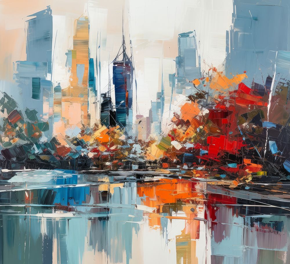 Autumn Palette in the City 1 art print by Irena Orlov for $57.95 CAD