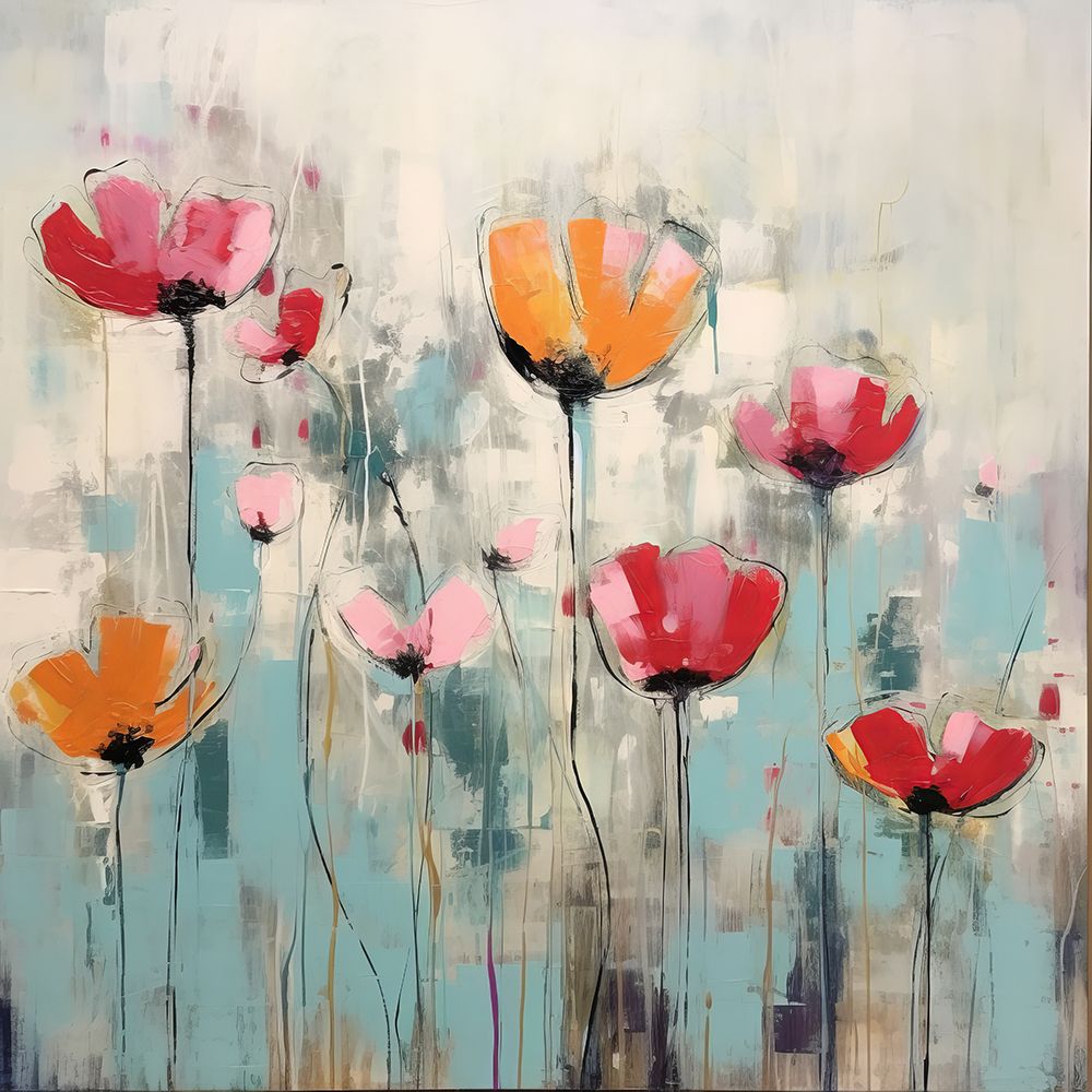 Charming Red Blooms art print by Irena Orlov for $57.95 CAD