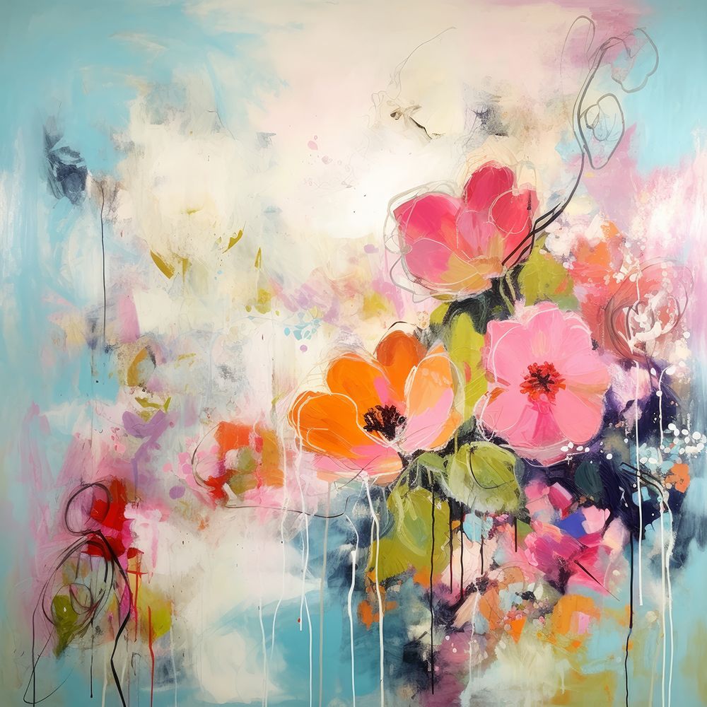 Gentle Floral Embrace 1 art print by Irena Orlov for $57.95 CAD