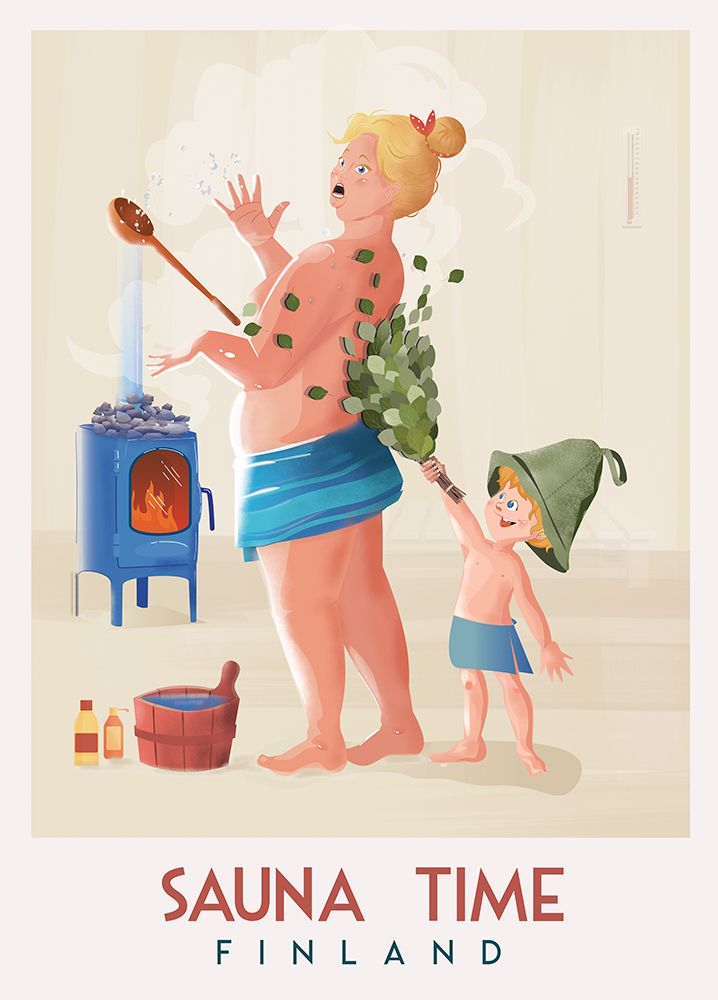Sauna Time Finland I art print by Arctic Frame for $57.95 CAD