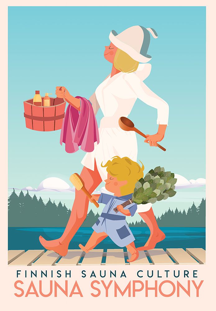 Sauna Time Finland II art print by Arctic Frame for $57.95 CAD