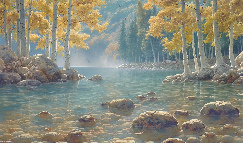 Wilderness Pondering I art print by Steve Hunziker for $57.95 CAD