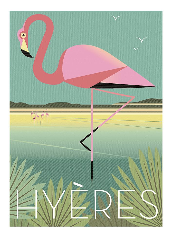 Vintage Poster Hyeres art print by Steve Hunziker for $57.95 CAD