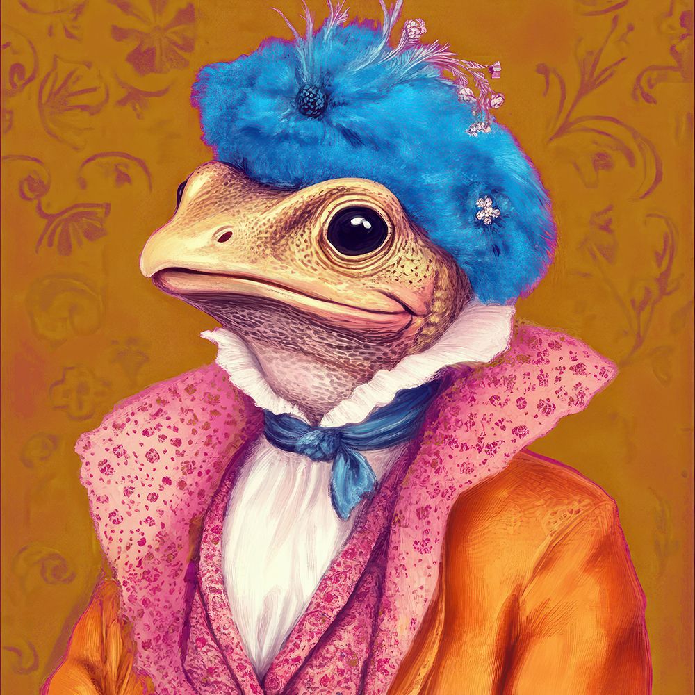 Fanciful Frog art print by Lazar Studio for $57.95 CAD