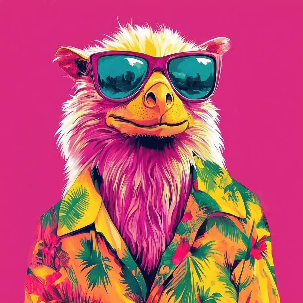 Vibrant Animal Dandy art print by Lazar Studio for $57.95 CAD