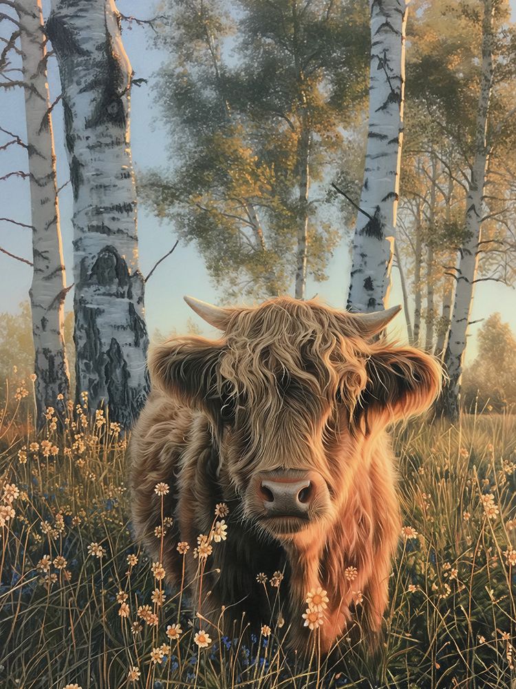 Highland Bovine III art print by Steve Hunziker for $57.95 CAD