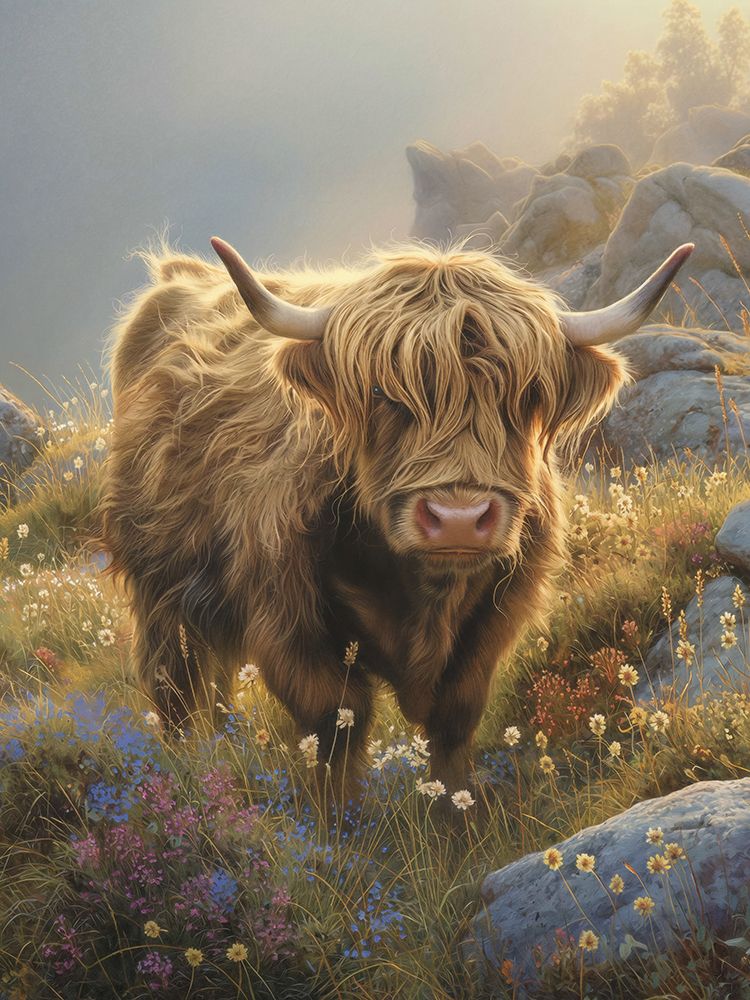 Highland Bovine IV art print by Steve Hunziker for $57.95 CAD