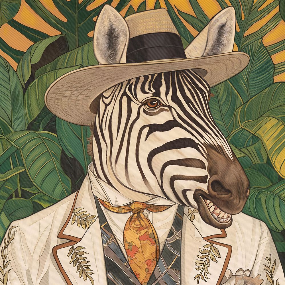 Zebra Face art print by Steve Hunziker for $57.95 CAD